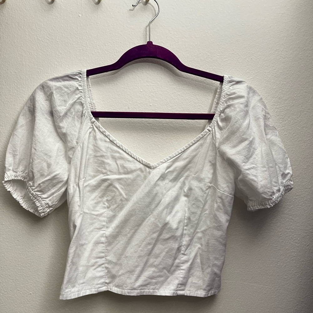 Abercrombie white blouse